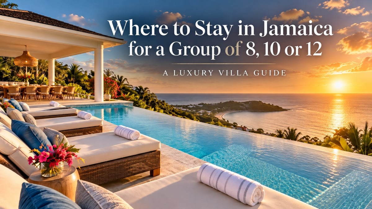 Luxury Jamaica villa for groups with private pool and ocean view